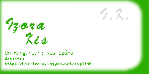 izora kis business card